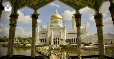 Brunei at sunset