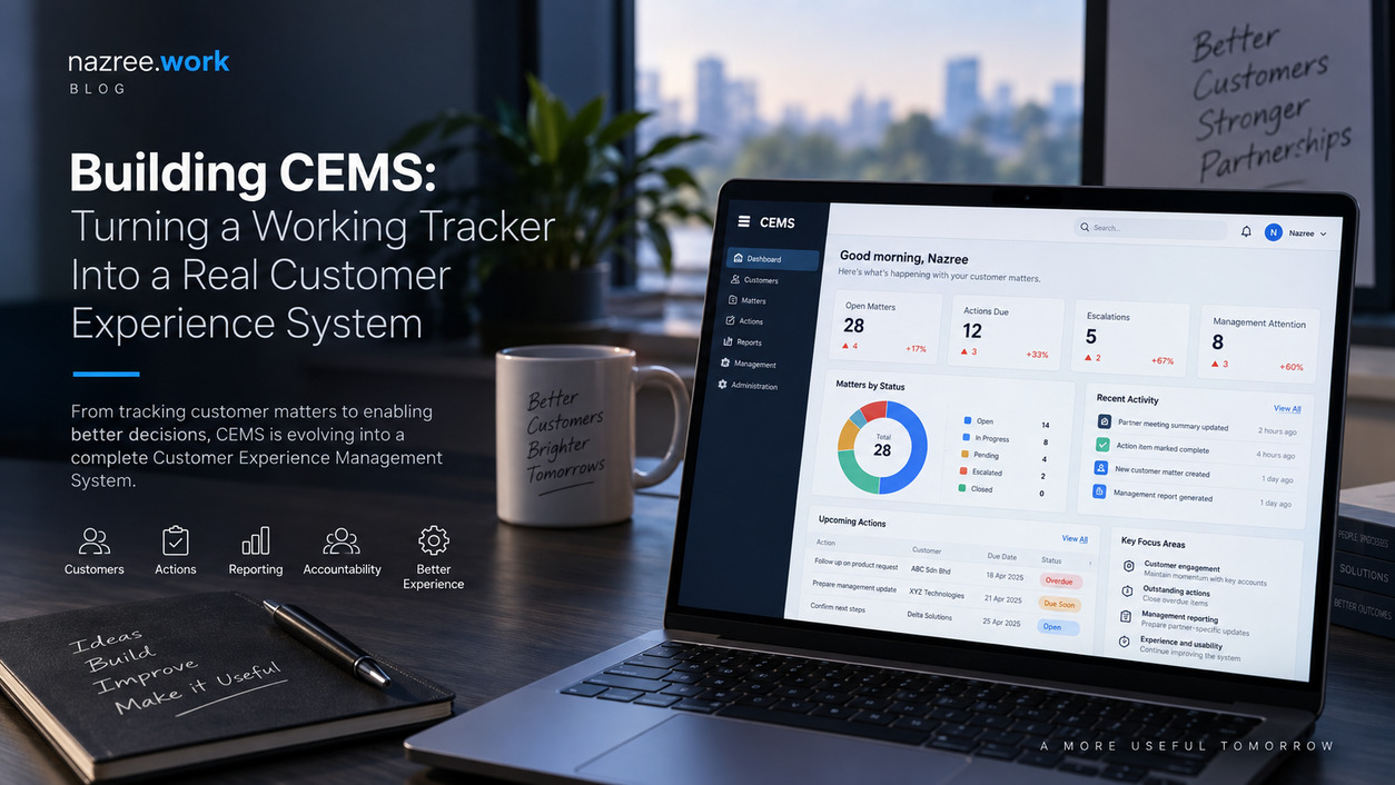 Building CEMS: Turning a Working Tracker Into a Real Customer Experience System